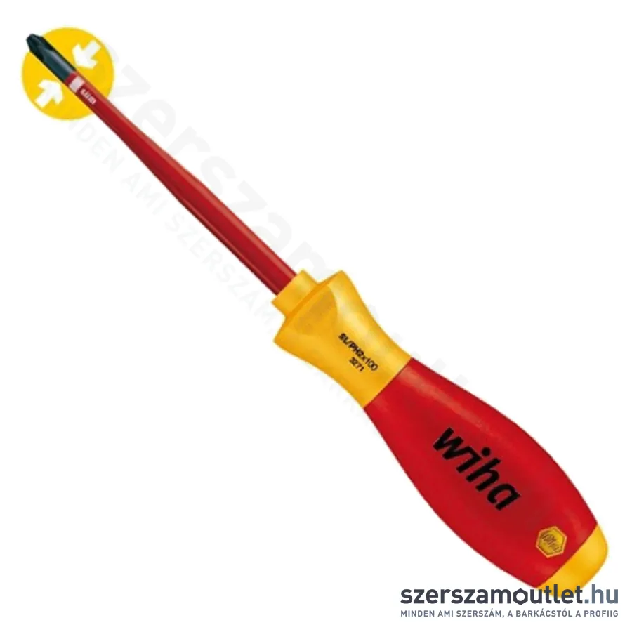 WIHA SoftFinish Electric slimFix VDE Xeno csavarhúzó SL/PH1x80 (3271/No.35502)