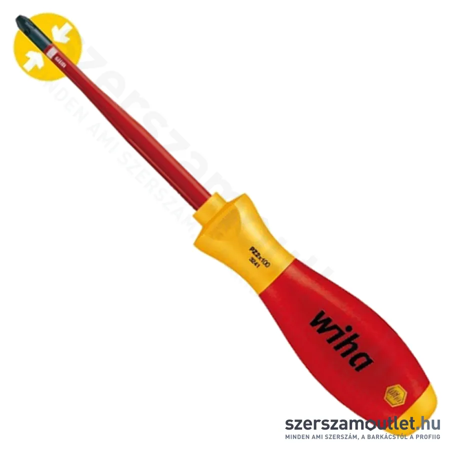 WIHA SoftFinish Electric slimFix VDE Xeno csavarhúzó SL/PH2x100mm (3271/No.35503)