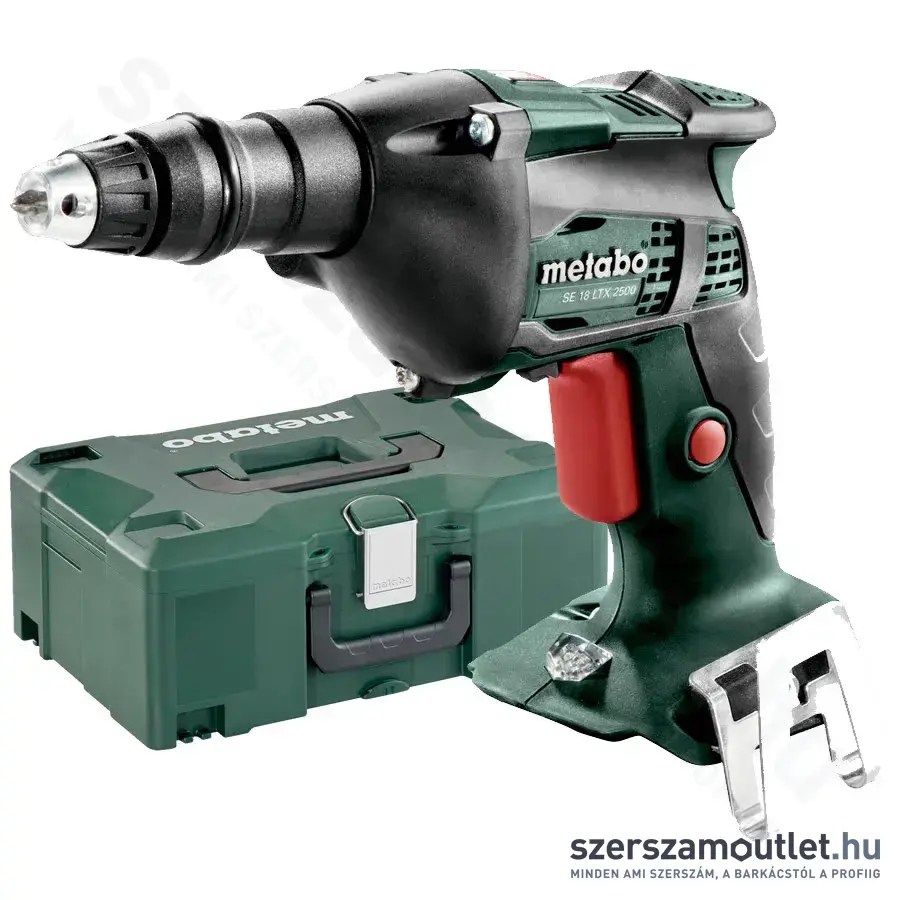 METABO SE 18 LTX 2500 Akkus gipszkarton csavarbehajtó MetaLoc kofferben (Akku és töltő nélkül!)