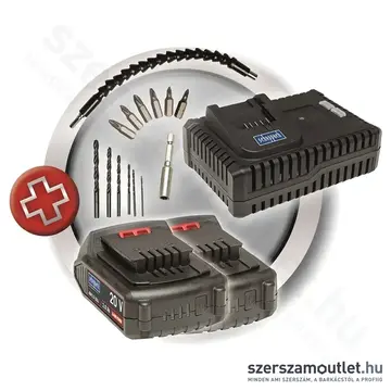 SCHEPPACH CSD40-20LI Akkus fúró-csavarbehajtó kofferben (2x2,0Ah/20V)