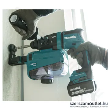 MAKITA DHR182RTWJ Akkus szénkefementes fúró-vésőkalapács 1,7J MakPac kofferben (2x18V/5,0Ah)