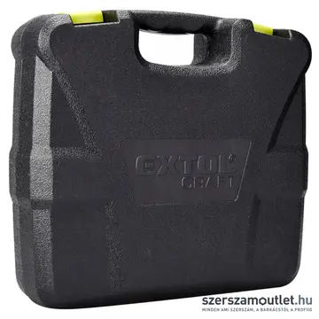 EXTOL Akkus fúró-csavarbehajtó kofferben +46 részes szerszám készlet (1x1,3Ah/12V)