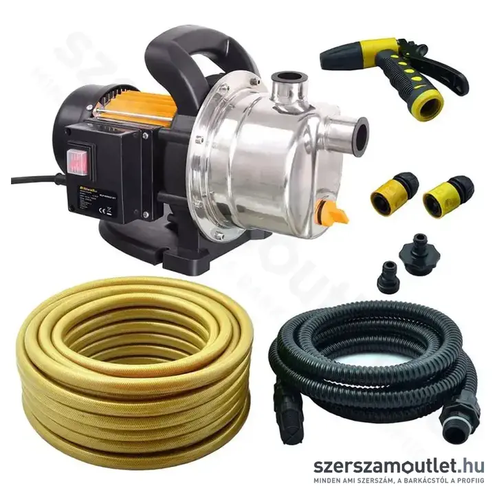 RIWALL REJP 1000 INOX SET Kerti szivattyú, 3500l/h, 4,4bar, 1000W/230V + tartozékok