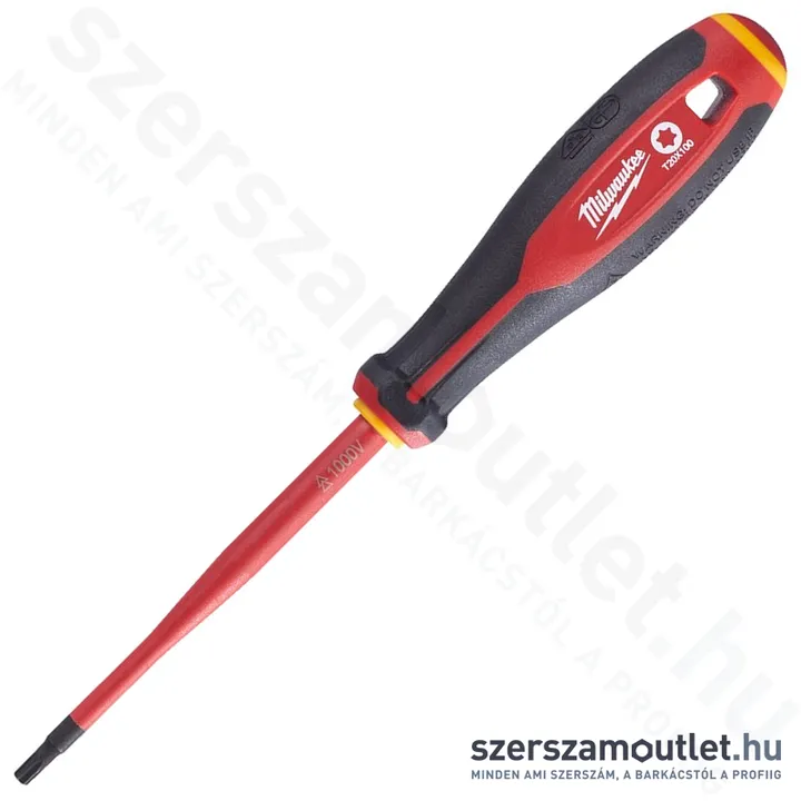 MILWAUKEE VDE szigetelt csavarhúzó torx T20x100 (4932464052) (4932478730)