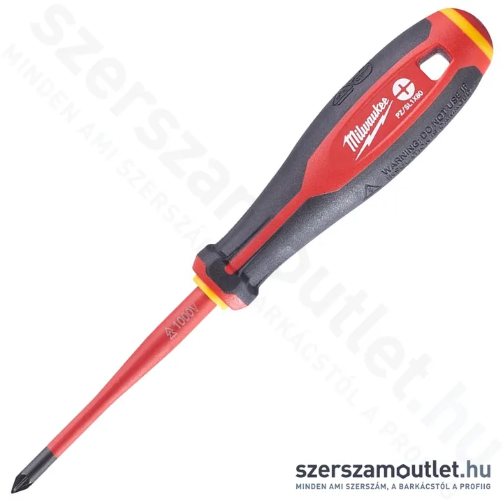 MILWAUKEE VDE szigetelt csavarhúzó szerelvényező PZ/SL 1x80mm (4932464057) (4932478735)