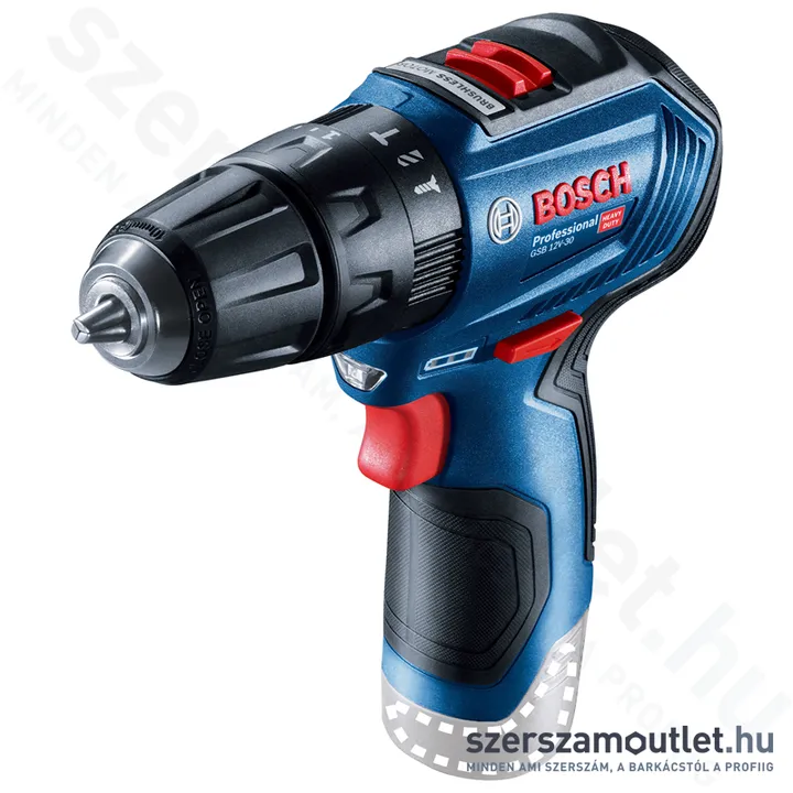 BOSCH GSB 12V-30 Akkus ütvefúró-csavarozó szénkefementes (12V) (Akku és töltő nélkül!) (06019G9102)