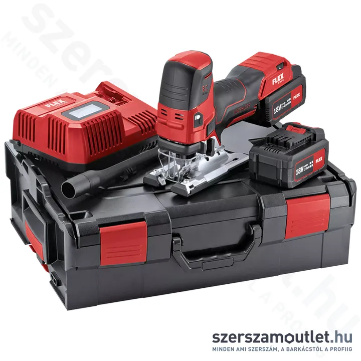 FLEX JS 18.0-EC/5.0 Set Akkus szúrófűrész, L-BOXX (2x5,0Ah/18V) (489.778)