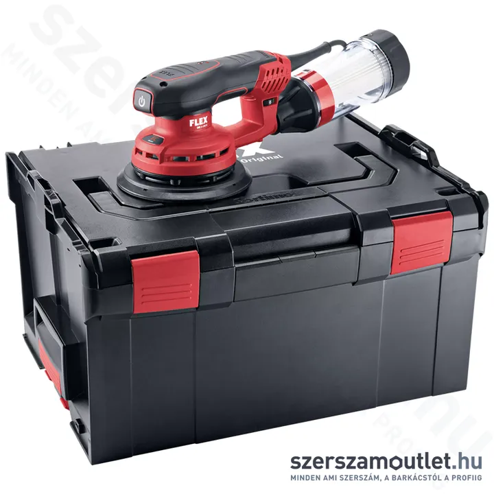 FLEX ORE 3-150 EC Set Excentercsiszoló fordulatszám szabályzással, L-BOXX (400W/150mm) (486.809)