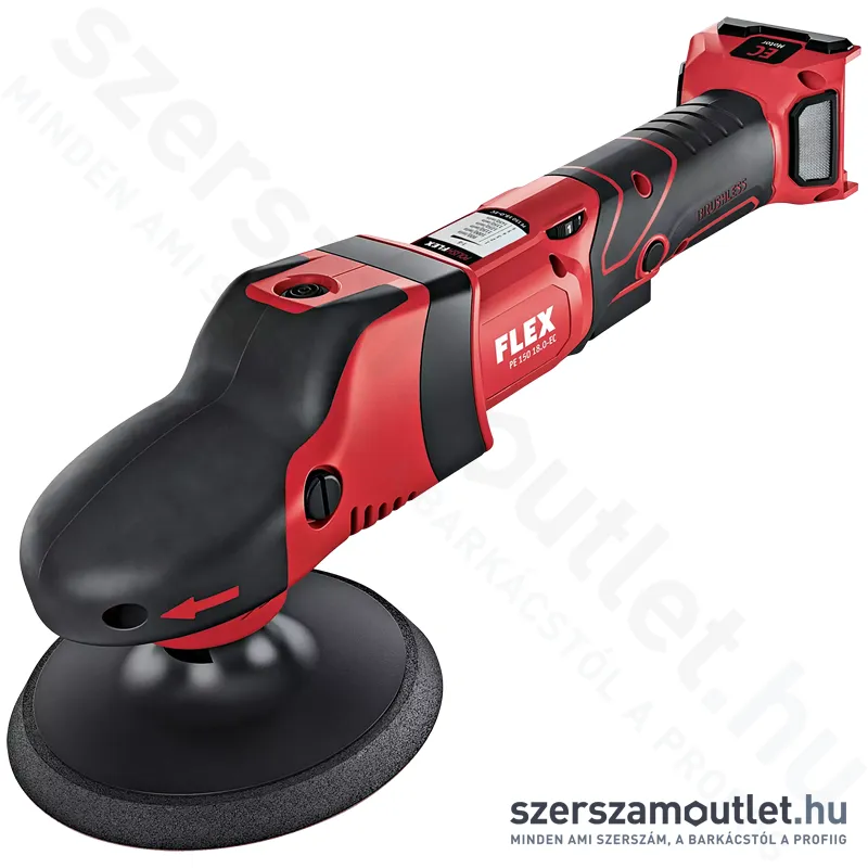 FLEX PE 150 18.0-EC C Akkus polírozó (18V/160mm) (Akku és töltő nélkül!) (493.856)