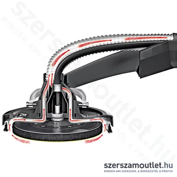 FLEX GE 7 +MH-O+SH Fal- és mennyezet csiszoló (kerek fejjel) (710W/225mm) (494.526)