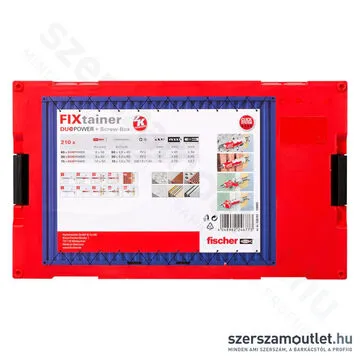 FISCHER FixTainer DUOPOWER Műanyag dübel + csavar készlet [210db/doboz] (536162)