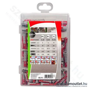 FISCHER Profi-Box DUOPOWER Műanyag dübel készlet [132db/doboz] [1db] (538621)