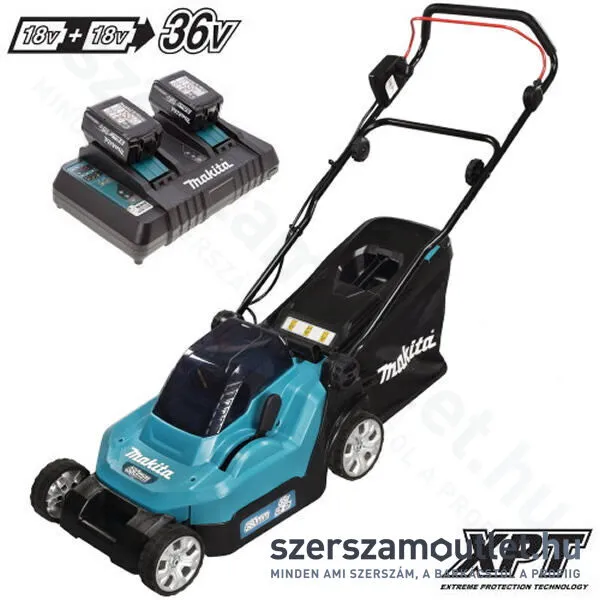 MAKITA DLM382PT2 Akkus fűnyíró (2x18V/2x5,0Ah/38cm)