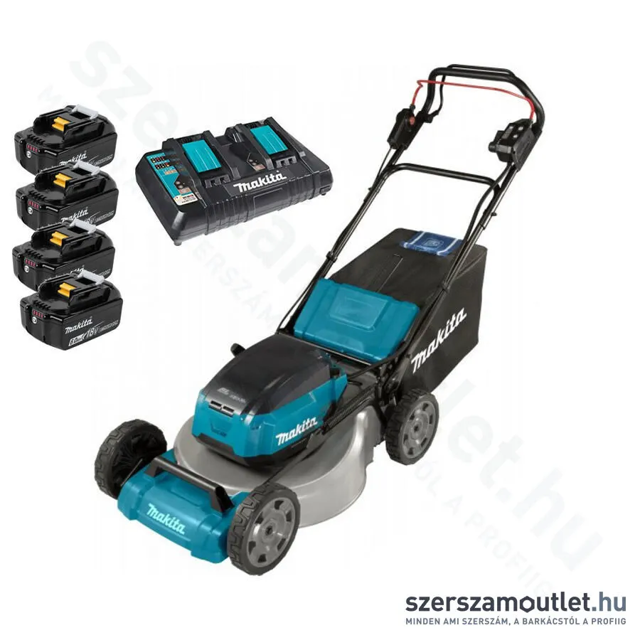 MAKITA DLM462PG4 Akkus önjáró fűnyíró, aluház (4x18V/6,0Ah/46cm)