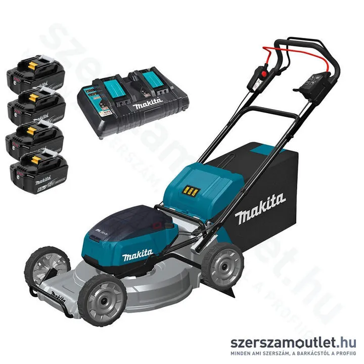 MAKITA DLM533PG4 Akkus önjáró fűnyíró, aluház (4x18V/6,0Ah/53cm)