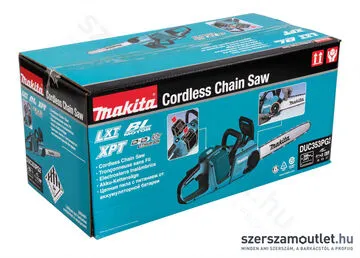 MAKITA DUC353PG2 Akkus szénkefementes láncfűrész 35cm (2x6,0Ah/18V)