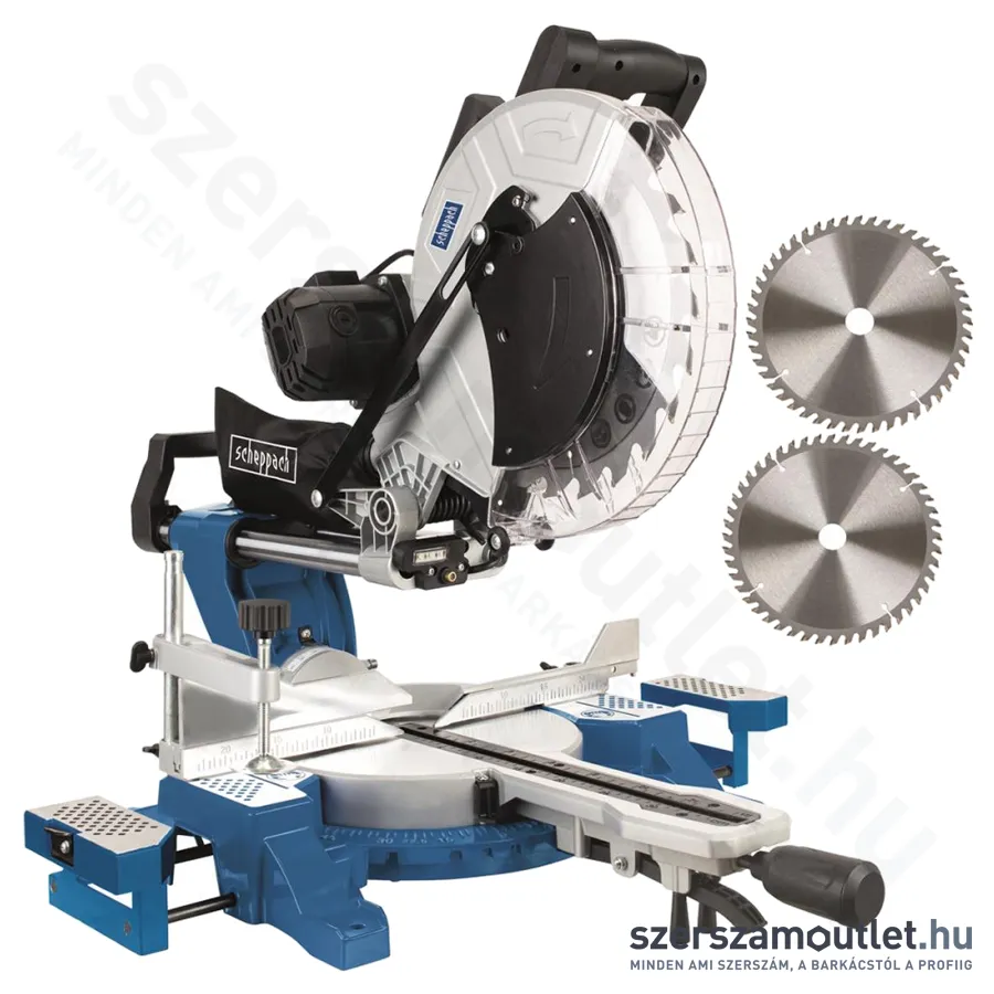 SCHEPPACH HM 140 L Dönthető gérvágó fűrész húzófunkcióval, lézerrel (2000W/305mm)