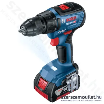BOSCH GSR 18V-50 Akkus fúró-csavarbehajtó szénkefementes, L-Boxxban (2x5,0Ah/18V) (06019H5001)