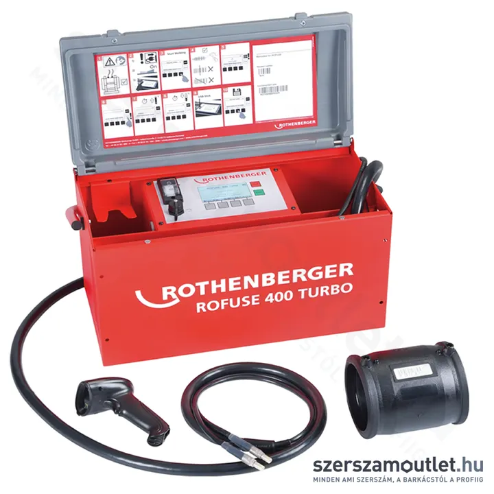 ROTHENBERGER ROFUSE 400 Turbo elektrofitting hegesztő (8-48V) 20-400mm-ig