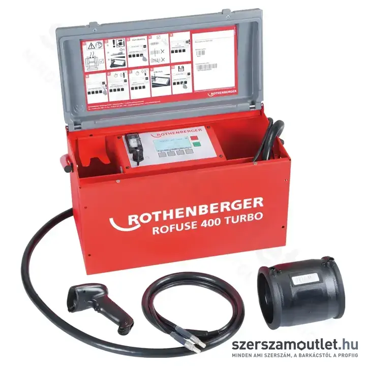 ROTHENBERGER ROFUSE 400 Turbo elektrofitting hegesztő (8-48V) 20-400mm-ig
