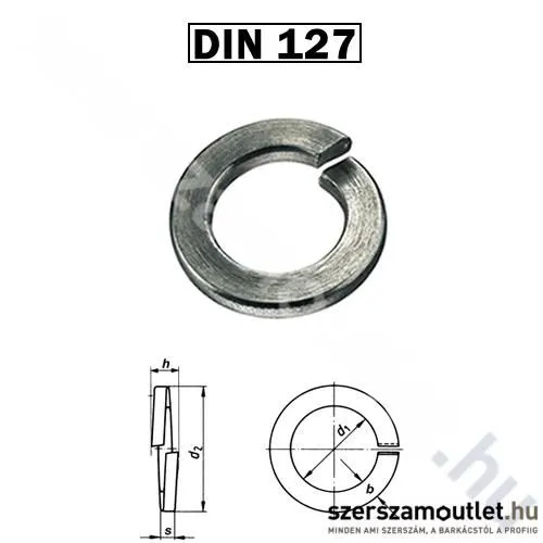 KOELNER Rugós alátét M6 Horg. DIN127 /50db