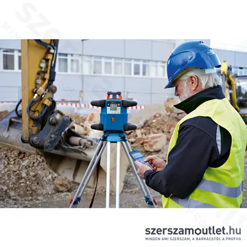 BOSCH GRL 600 CHV Akkus forgólézer + vevő +távvezérlő +állvány +léc +koffer (PIROS) (06159940P5)