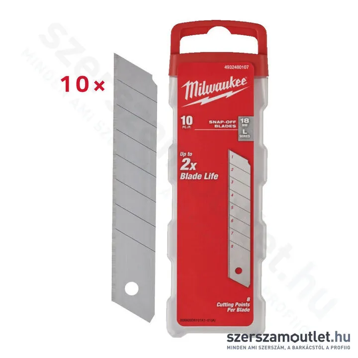 MILWAUKEE Törhető penge 18mm 8 szelvényes (10db) (48229118) (4932480107)