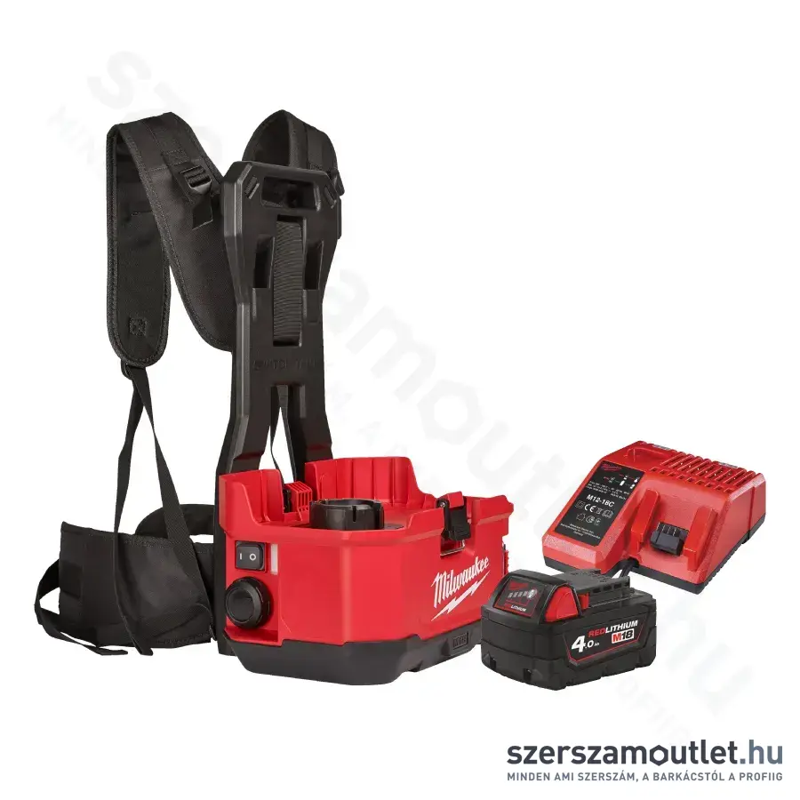 MILWAUKEE M18 BPFPH-401 SWITCH TANK Akkus háti permetező (tartály nélkül) (1x4,0Ah/18V) (4933464962)