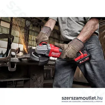 MILWAUKEE M18 FHSAG125XB-552X Akkus szénkefementes sarokcsiszoló HD kofferben (2x5,5Ah/18V)