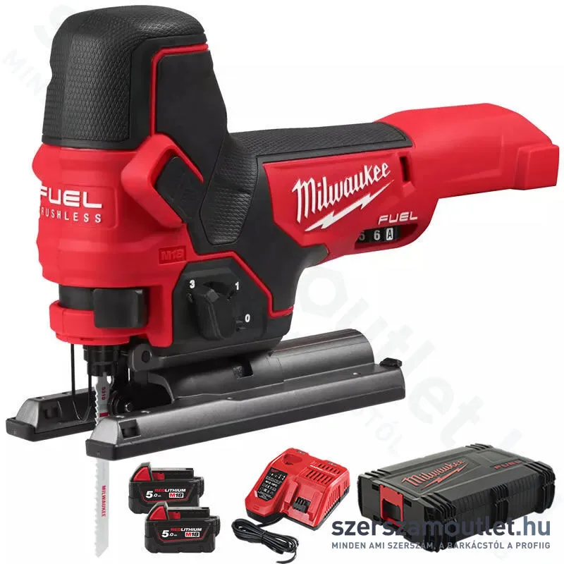 MILWAUKEE M18 FBJS-502X Akkus szúrófűrész szénkefementes, HD kofferben (2x5,0Ah/18V) (4933464800)