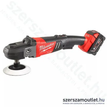 MILWAUKEE M18 FAP180-502X Akkus polírozó szénkefmentes, HD kofferben (2x5,0Ah/18V)