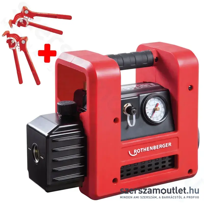 ROTHENBERGER ROAIRVAC R32 1.5 2 lépcsős vákumszivattyú 42l/min AJÁNDÉK CSŐHAJLÍTÓK
