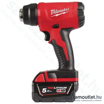 MILWAUKEE M18 BHG-502C Akkus hőlégfúvó kofferben (2x5,0Ah/18V) (4933459772)