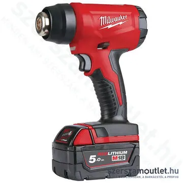 MILWAUKEE M18 BHG-502C Akkus hőlégfúvó kofferben (2x5,0Ah/18V) (4933459772)