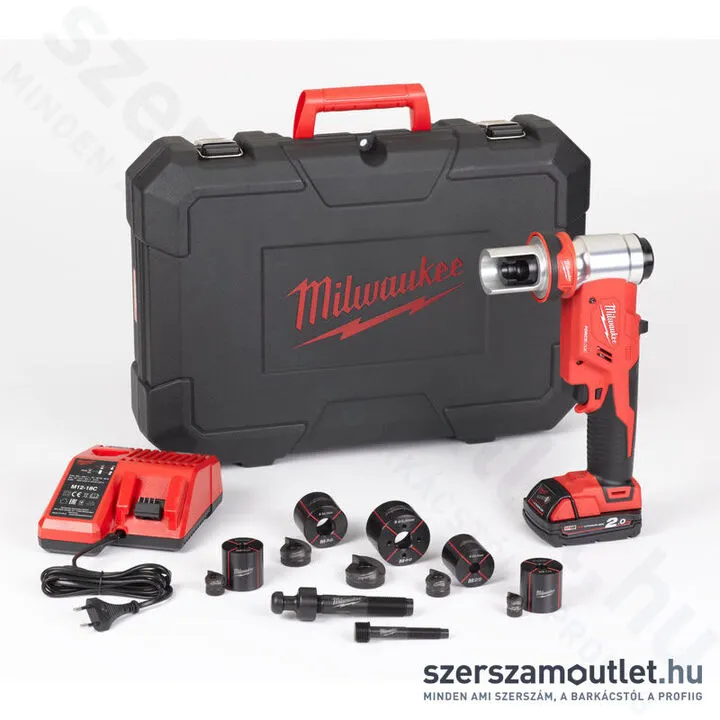 MILWAUKEE M18 HKP-201CA FORCE LOGIC Akkus hidraulikus lyukasztógép (1x2,0Ah/18V) (4933451204)