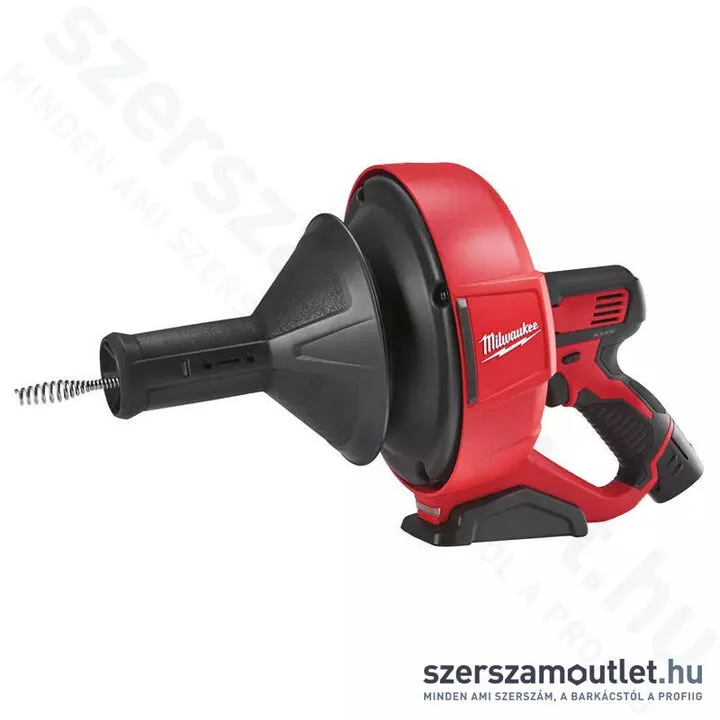 MILWAUKEE M12 BDC8-202C Akkus lefolyócső tisztító 8 mm-es spirál kábellel, kofferben (2x2,0Ah/12V)