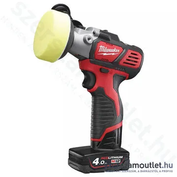 MILWAUKEE M12 BPS-421X Akkus polírozó/csiszoló HD kofferben (1x2,0Ah/1x4,0Ah/12V) (4933447799)