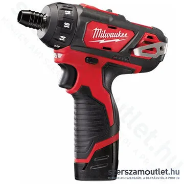 MILWAUKEE M12 BD-202C Akkus csavarozó kofferben (2x2,0Ah/12V) (4933441900)