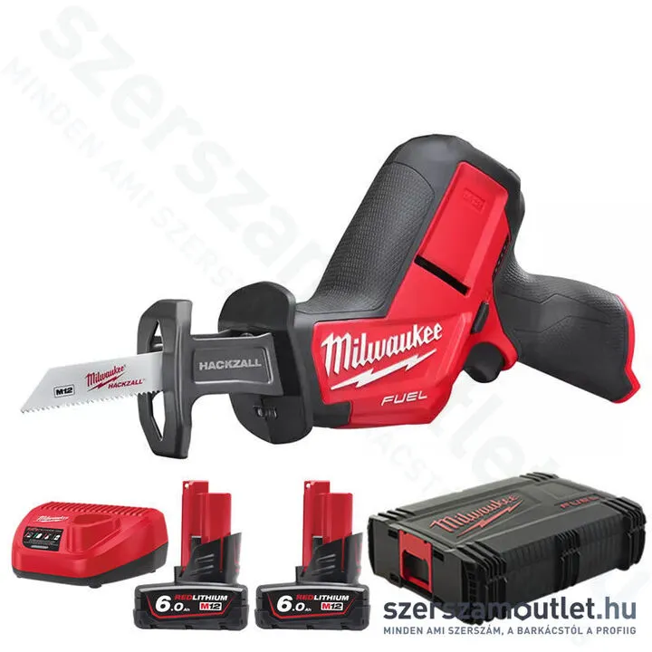 MILWAUKEE M12 CHZ-602X Akkus orrfűrész szénkefementes, HD kofferben (2x6,0Ah/12V) (4933451511)