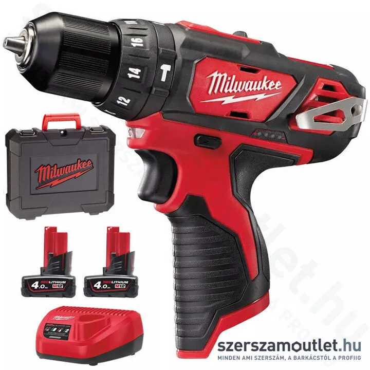 MILWAUKEE M12 BPD-402C Akkus ütvefúró-csavarozó kofferben (2x4,0Ah/12V) (4933441935)