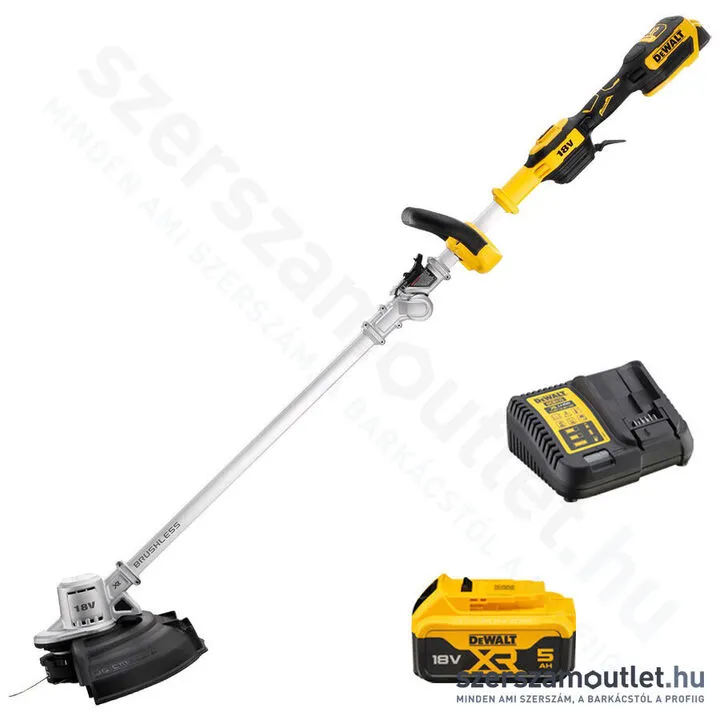 DEWALT DCMST561P1-QW Akkus szegélynyíró szénkefementes (1x5,0Ah/18V)