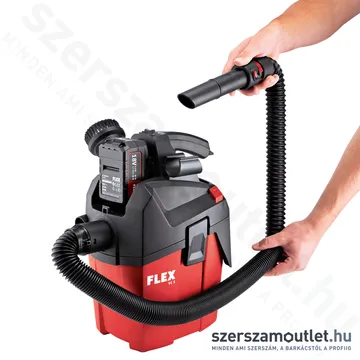 FLEX VC 6 L MC 18.0 Akkus porszívó kézi tisztítással (L/6l) (2x5Ah/18V) (750.650)