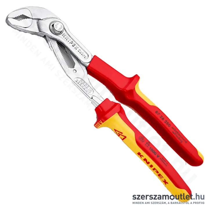 KNIPEX SZIGETELT Vízpumpa fogó 250mm (87 26 250)