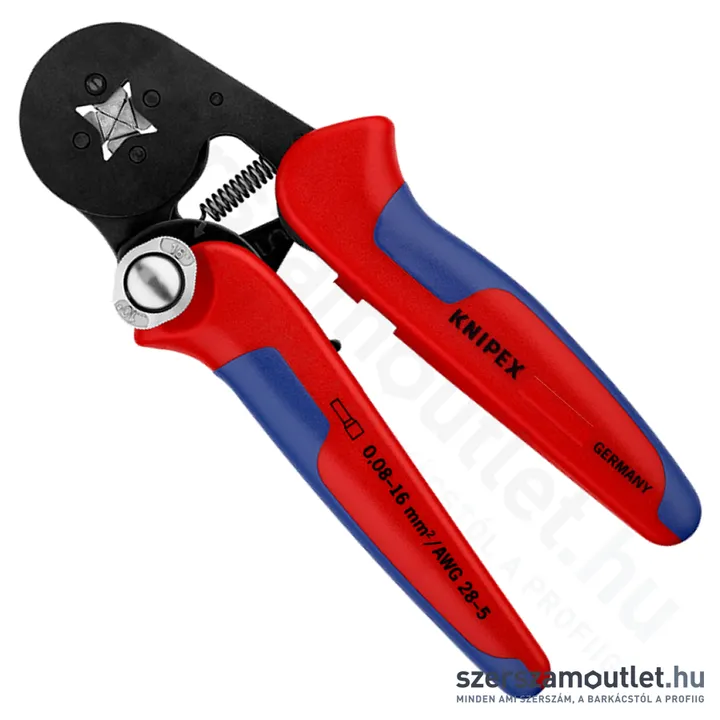 KNIPEX Érvéghüvelyfogó önbeállító barnított 180mm (97 53 04 SB)