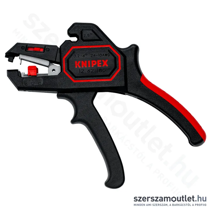 KNIPEX kábelcsupaszító fogó automatikus 180mm (12 62 180 SB)