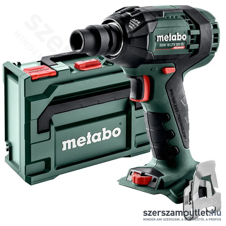 METABO SSW 18 LTX 300 BL Akkus ütvecsavarozó metaBOXban (18V/300Nm) (Akku és töltő nélkül)