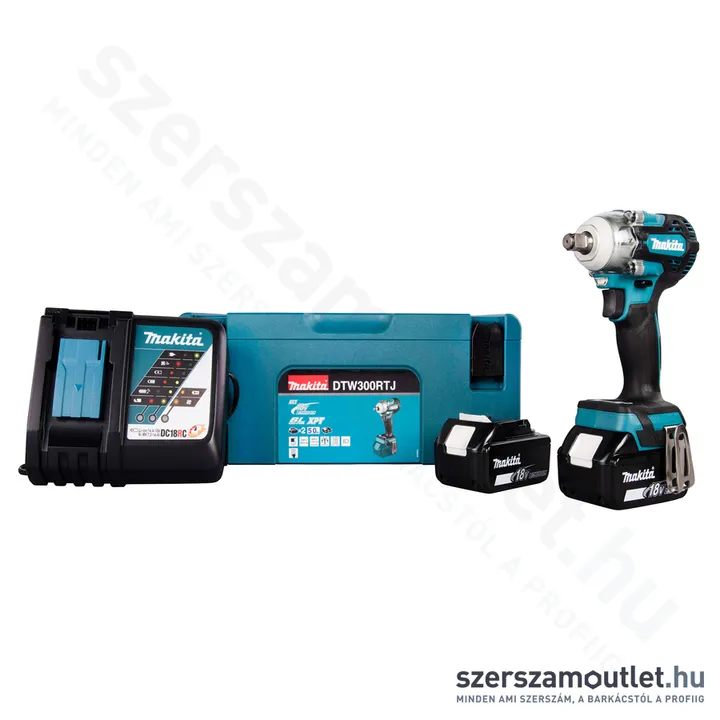 MAKITA DTW300RTJ Akkus szénkefementes ütvecsavarozó 1/2