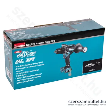 MAKITA HP001GZ Akkus szénkefementes ütvefúró-csavarbehajtó (40V) (Akku és töltő nélkül!)