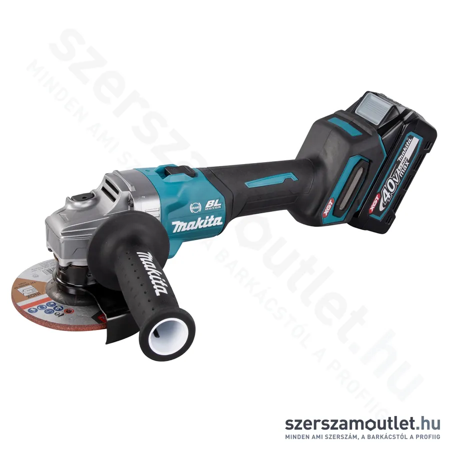 MAKITA GA005GM201 Akkus szénkefementes sarokcsiszoló 125mm, MAKPAC kofferben (2x4,0Ah/40V)