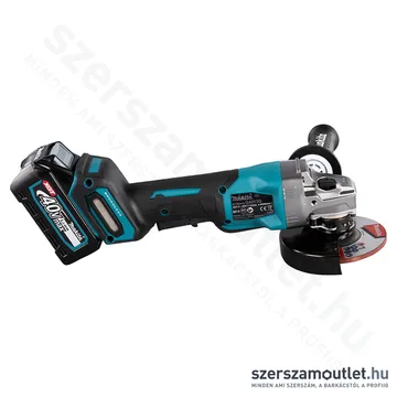 MAKITA GA013GM201 Akkus szénkefementes sarokcsiszoló 125mm, MAKPAC kofferben (2x4,0Ah/40V)